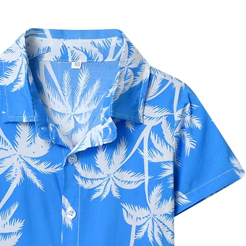 Shirts for Boys Boys Hawaiian Shirts Short Sleeve Cotton Summer Beach Button Down Casual Shirts for Kids Tropical Shirt3