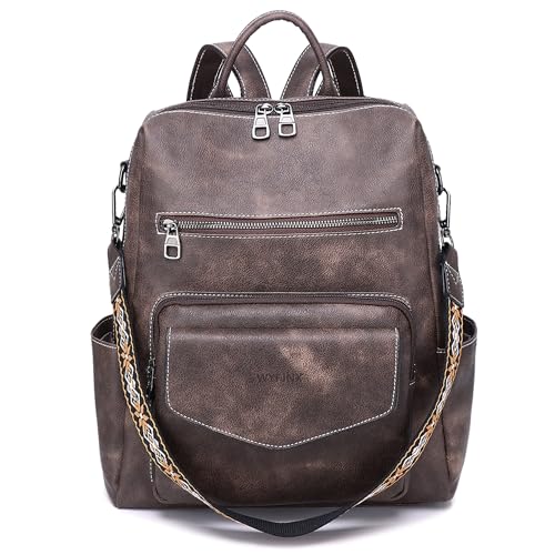 WYFJNX Leather Backpack Purse
