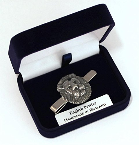 Pinza de corbata del León en relieve con caja elegante de regalo 2