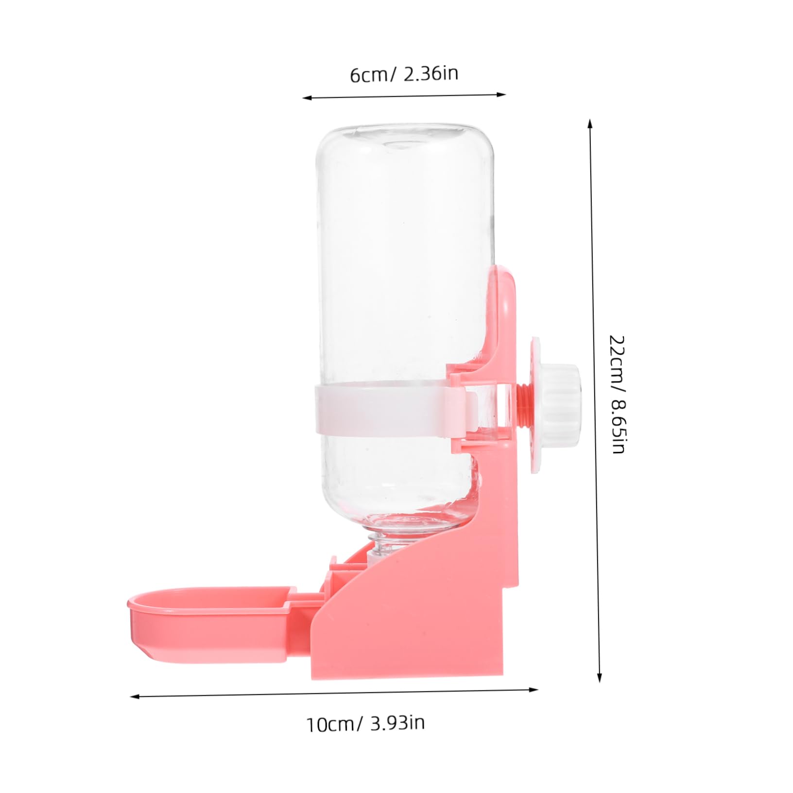 FONDOTIN Pet Water Feeder Bottle for Rabbits Hamsters and Animals Portable Cage Water Dispenser for Cats and Dogs