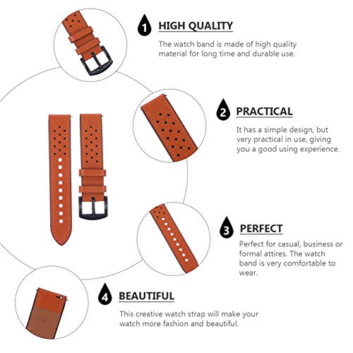 ULTECHNOVO Pulseira de RelÃ³gio de Couro Pulseira de RelÃ³gio de Couro ClÃ¡ssico SubstituiÃ§Ã£o Comp