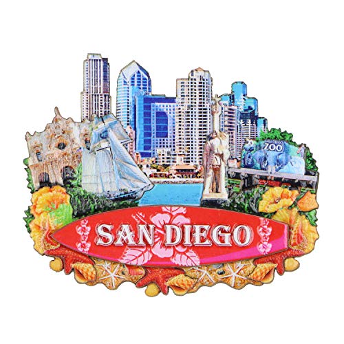 Imán 3D Souvenir San Diego California