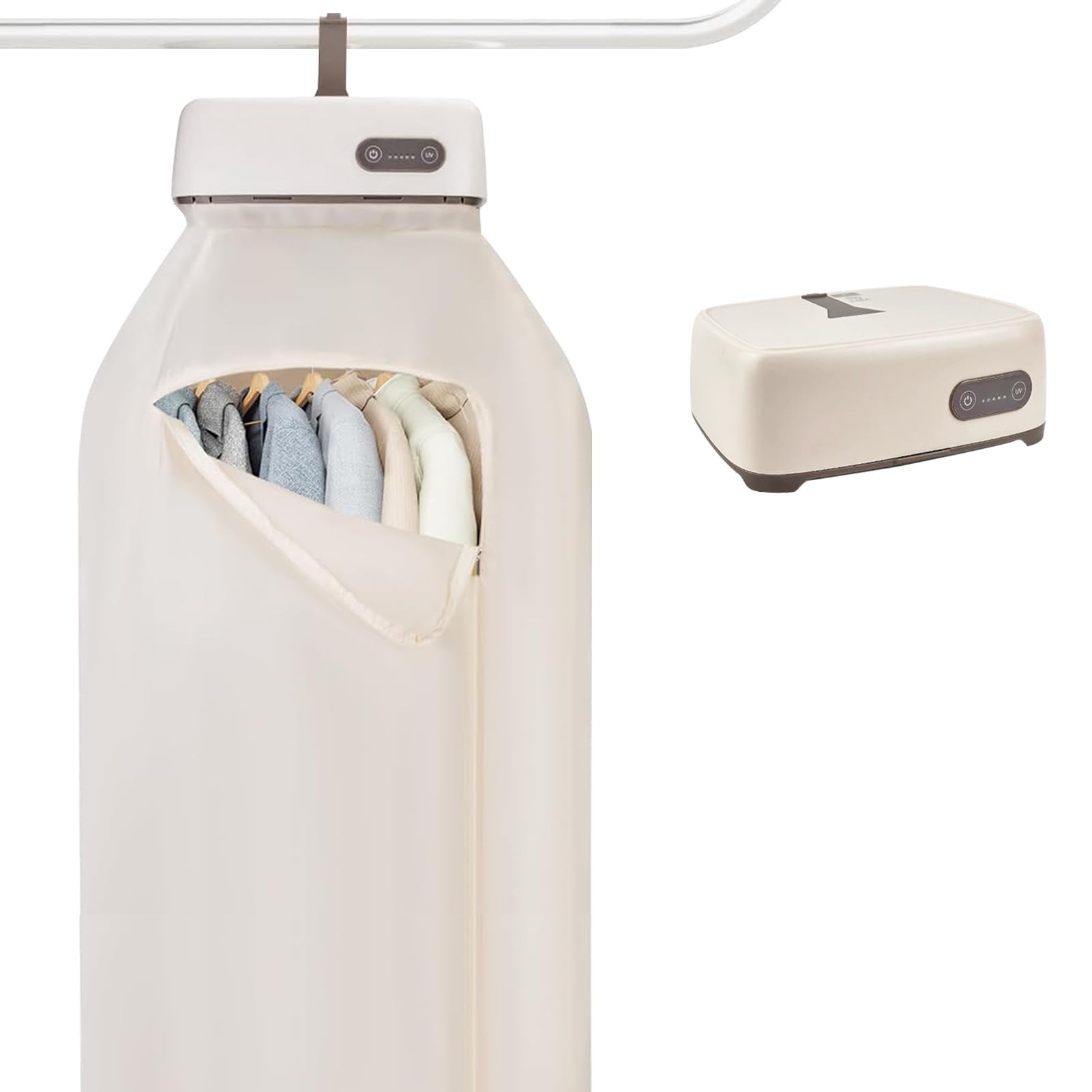 Portable Clothes Dryer, Mini Dryer Machine Upgraded 20min-2H Quickly Drying, PTC Heating Compact Dryer Machine with 1-8H Timer, for Apartments, Travel Dorm RVs, Light Clothes, Underwear, Baby Clothes