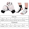 GALLIA Kickboxing Gloves Ankle Support Set, Half Finger Taekwondo MMA Gloves UFC Punching Gloves for Men Women Kid, Leather Boxing Equipment Karate Sparring Martial Arts Boxing Training (XL)