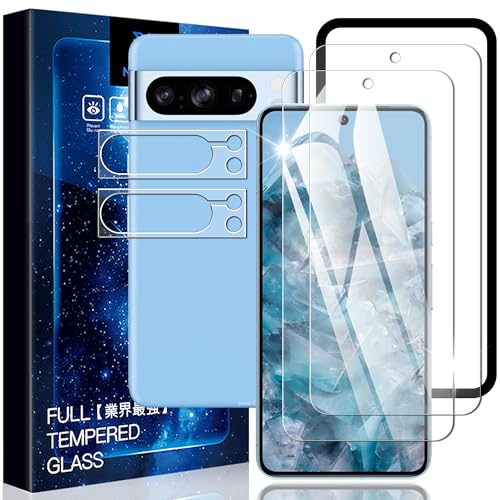 Nutmeg �Ή� Google Pixel 8 Pro �p�� �K���X�t�B�����i2���j�{Google Pixel 8 Pro �p�� �J�����t�B�����i2���j�y���Ɏq�f�ސ� �K�C�h�g�t���zpixel 8 pro �p�� �t�B���� �d�x9H �s�N�Z��8 PRO �p