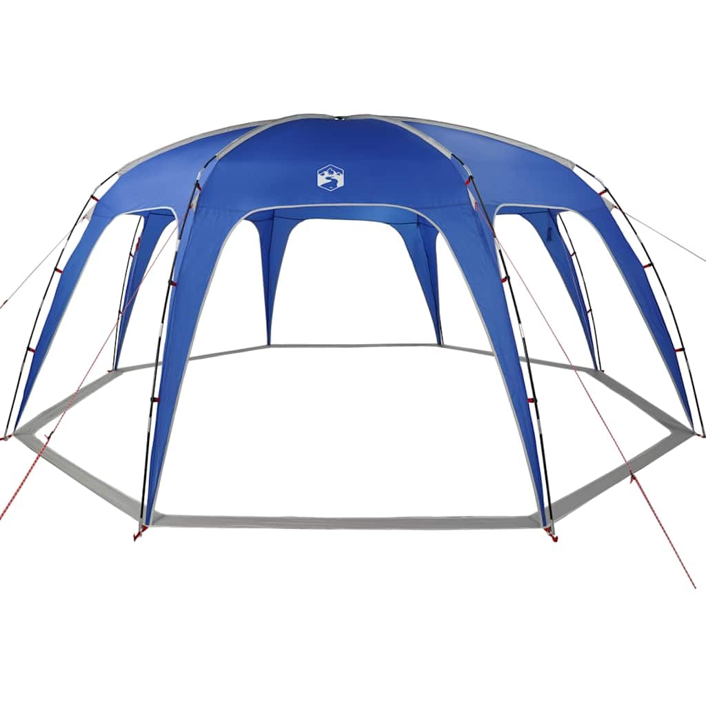 Namiot imprezowy, lazurowy, wodoszczelny, do okrągłych basenów do 549 cm, 695 x 695 x 295 cm, outdoorowy namiot kempingowy z ochroną przed promieniowaniem UV, lekka konstrukcja i torba do przenoszenia