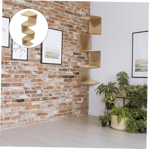 Étagère angle Garneck rangement mural multi usage salon