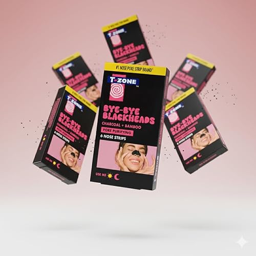 Miniatura 7 de T-Zone Tiras nasales de carbón y bambú para desatascar poros y eliminar impurezas x 6 tiras nasales