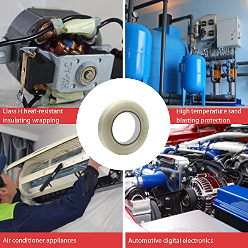 YDHfdc 1 Rollen Filamentband 20mm x 50m Glasfaservestärkt Packband Transparent Filament Klebeband Fadenverstärkt Zum Umreifen, Fixieren und Reparieren von Gegenständen