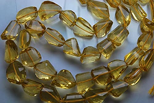 Quartz bière naturel en pépites facettées LKBEADS pour haute joaillerie