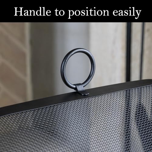 JVL Black Cairngorn Spark guard, fire guard, fire screen, fire surround - Image 4