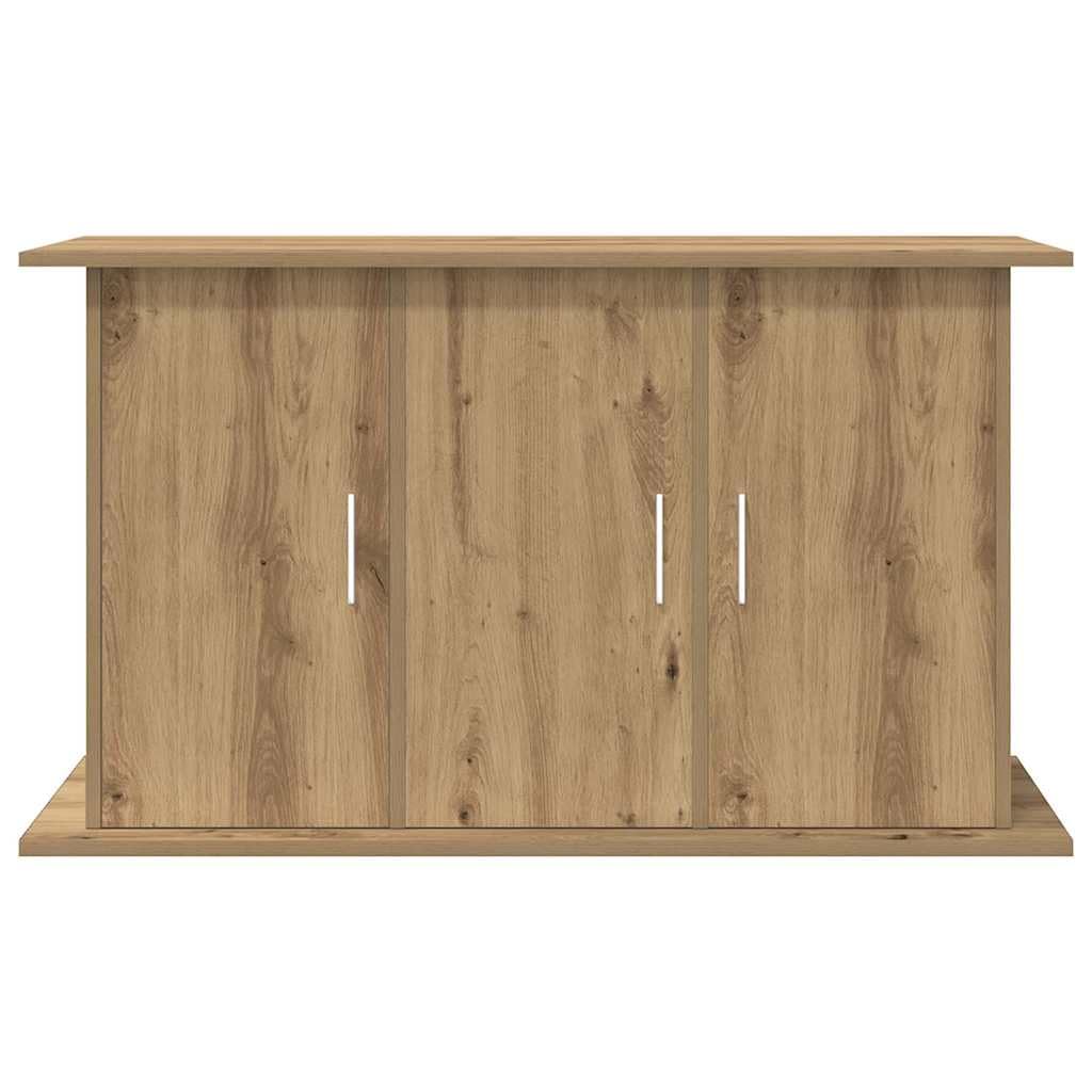 Supporto per acquario Artisan Oak in legno di quercia, 101 x 41 x 58 cm, con 6 scomparti e porte, mobiletto inferiore stabile per acqua dolce e acqua di mare, pratico spazio per filtri e