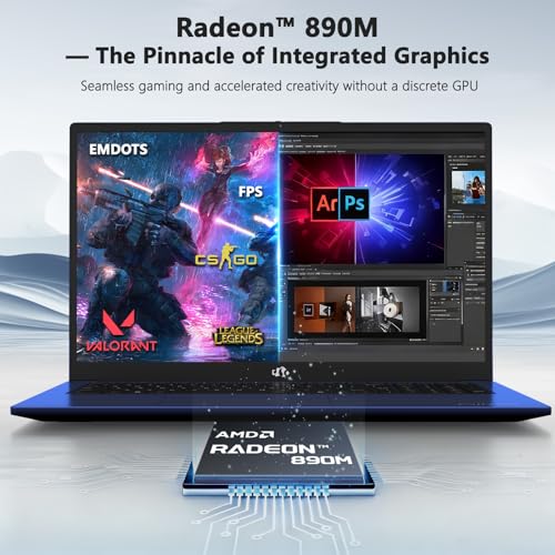 Image of NIMO Copilot+ PC 17.3 inch AI-Laptop, AMD Ryzen AI 370 (50 Tops NPU), Radeon 890M, 64GB RAM 4TB SSD, 144Hz FHD, USB 4.0 Support eGPU, 100W PD, Professional Local AI Workstation for Programmers & Creators