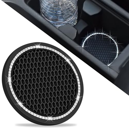 DBlosp Car Cup Holder Coasters, Bling Cup Holder Insert Coaster Car Interior Accessories-2.75 inch...