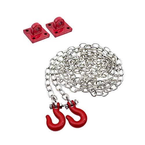 Xnuiasqe 19 piezas de accesorios: 18 piezas de accesorios de escala para RC Crawler -10 camión y 1 pieza para Axial SCX10 90046 CC01 D90 D110 RC coche de escalada