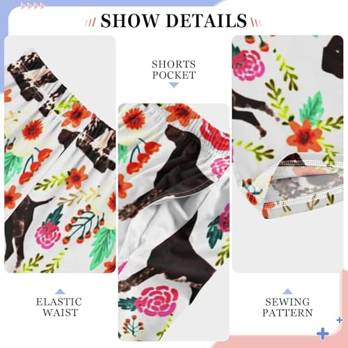 Pajama Pants Soft Elastic Waist PJ Bottoms Long Sleepwear Lounge Pants with 2 Pockets,S4