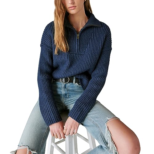 Image of Lucky Brand 1 /2 Zip Pullover Sweater