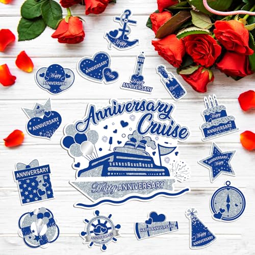 Imanes Decorativos Azul Plata para Aniversario miniatura 2