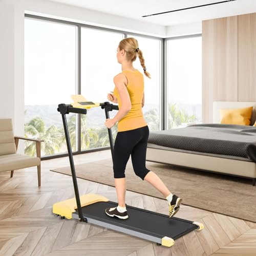 Caminadora plegable para hogar y oficina con pantalla LED miniatura 2