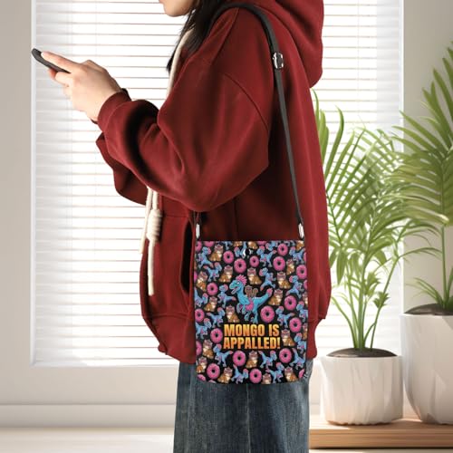 KEYCHIN Princess Donut And Mongo Crossbody Bag Mongo Is Appalled Gifts Donut Cat And Mongo Gifts Book Inspired Shoulder Bag3