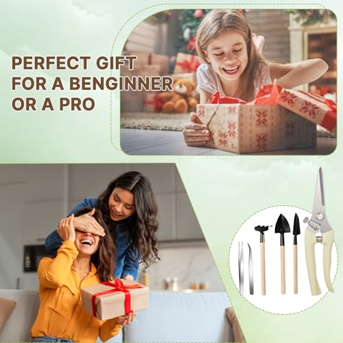 Kit de herramientas para bonsái Frienda 7 piezas miniatura 4