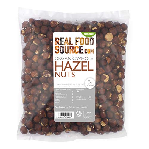 RealFoodSource Organic Whole Hazelnuts (1kg)