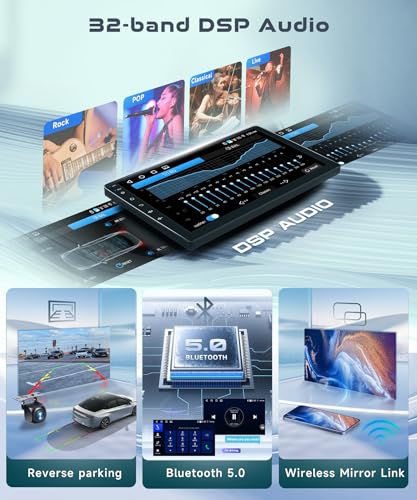 Image of 4G+64G for Honda Odyssey 2005-2010 Android 13 Car Stereo Support Wireless Carplay&Android Auto with 10.1 inch IPS Touchscreen GPS Bluetooth USB WiFi FM /RDS Radio Receiver Backup Camera Head Unit