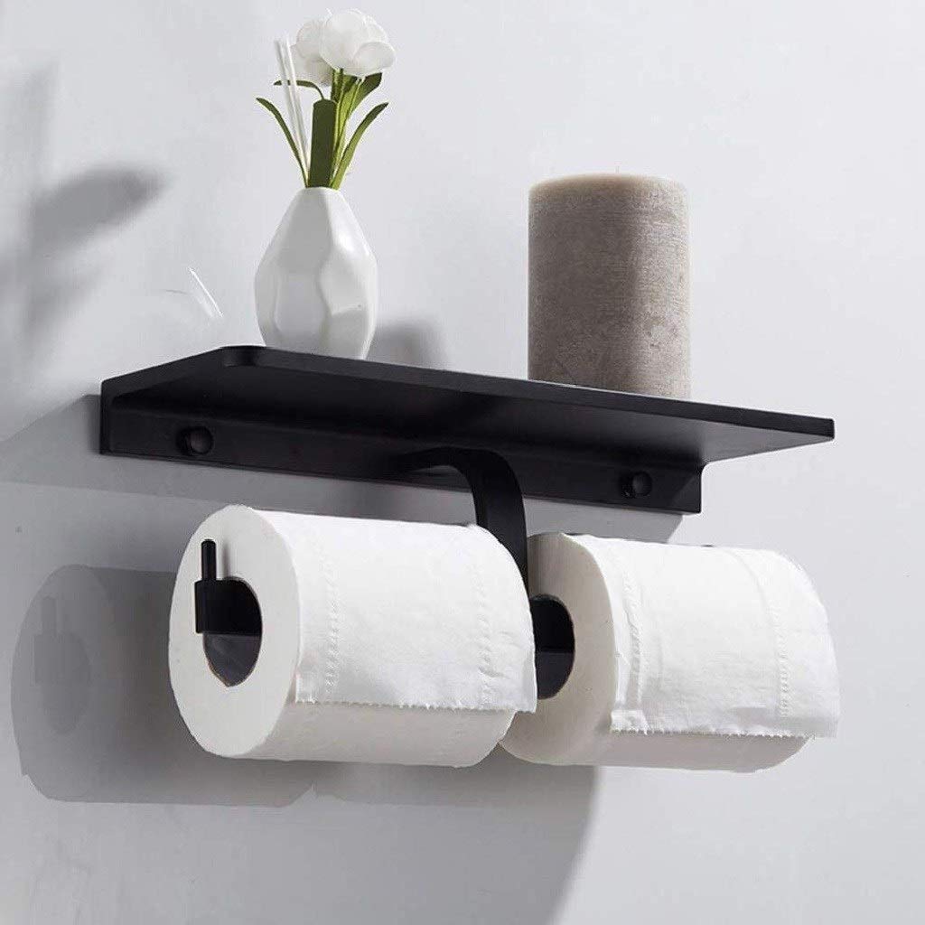 Metallo Supporto di Carta igienica - Acciaio Inox Moderno Doppio Rullo del Supporto del Tessuto, Inossidabile e Bagno Bagno Tessuto del Rullo Holder