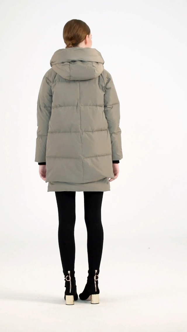 Orolay Doudoune épaisse Pour Femme, Noir/blanc