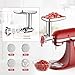 Meat Grinder & Stainless Steel Slicer Shredder Attachment for KitchenAid Stand Mixer, Includes Metal Food Grinder Attachment with Sausage Stuffer Tubes and Salad Machine Accessory by InnoMoon