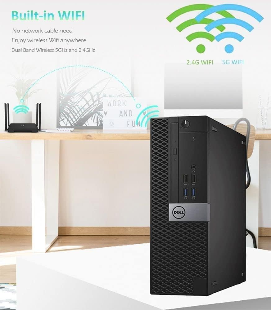 PC Fisso Intel I7 6700 32 GB Ram SSD M.2 512GB HDMI Windows 11 Pro Desktop completo DELL 27