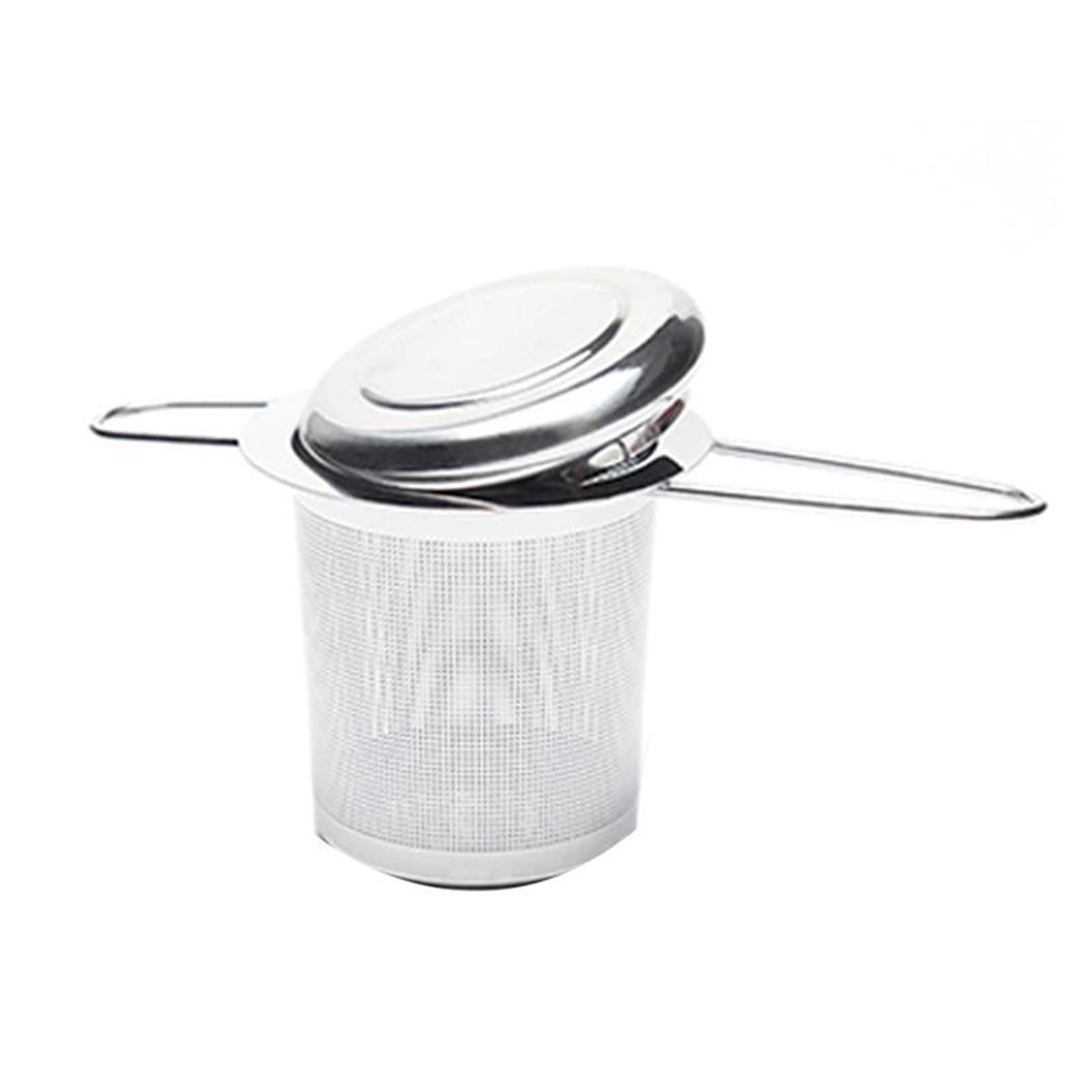Filtro da tè Filtro da tè a doppia maniglia infusore per tè in acciaio inossidabile fiore sciolto filtro per tè caffè filtro manico pieghevole per tazze