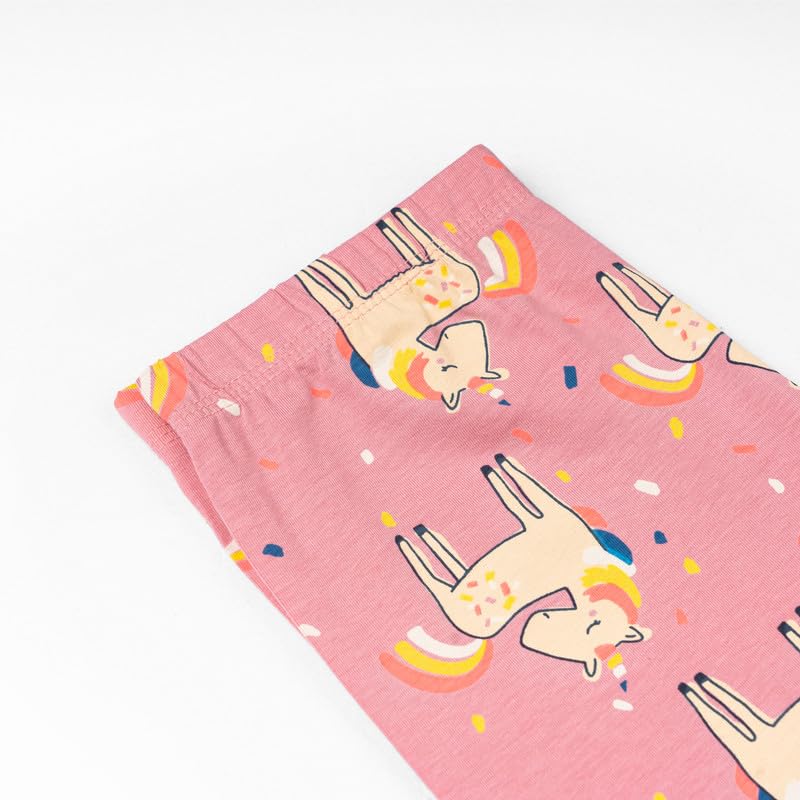 Image of ARIEL Cotton Printed Non-Transparent Regular Fit Ankle Length Leggings for Girls