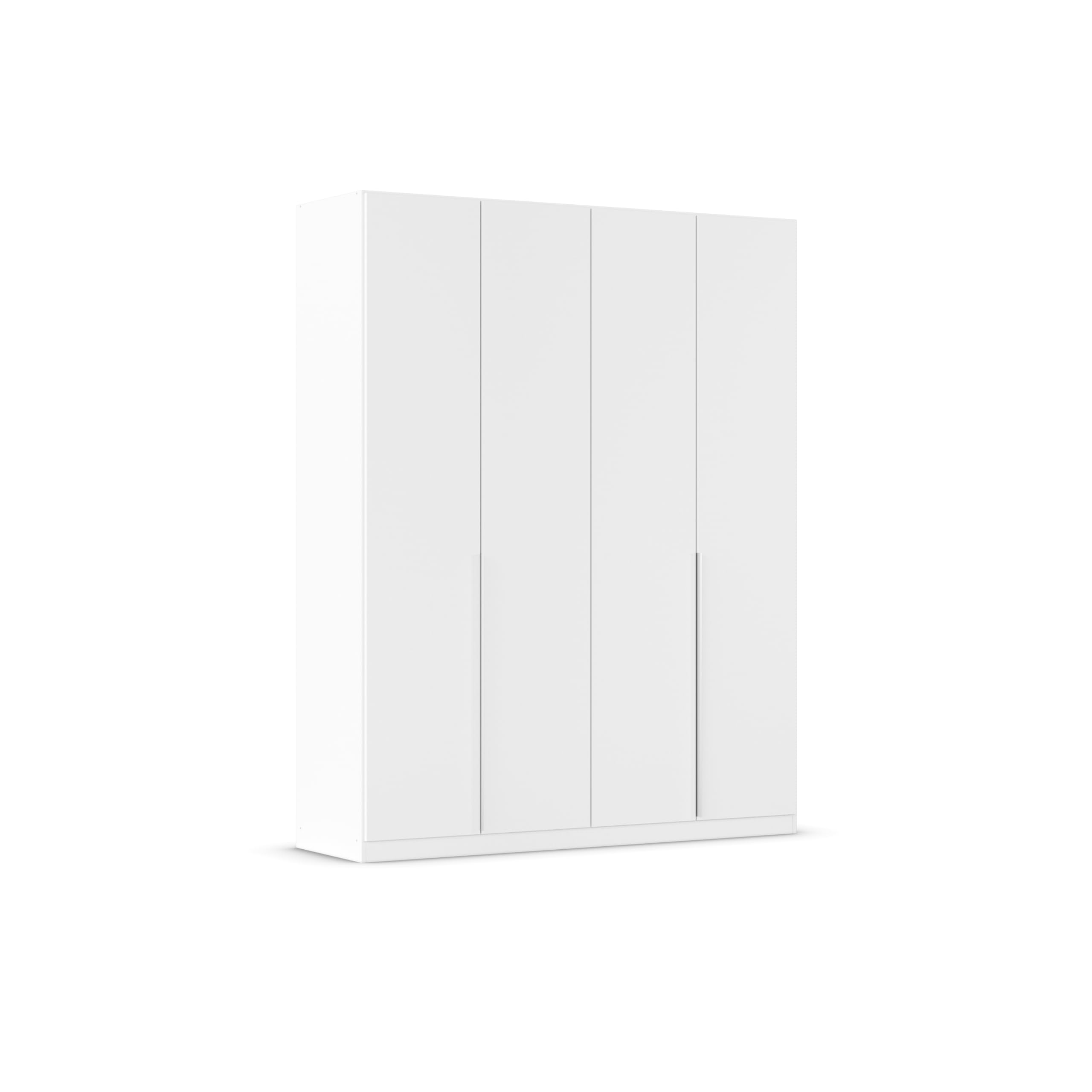 Rauch Möbel Alabama, Kleiderschrank für Schlafzimmer, Kinderzimmer, Wohnzimmer, Garderobe, Flur, 4-türig, mit Zubehör Basic, Farbe Weiß, Breite 181 cm