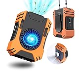 【Flujo de Aire Ultra Fuerte】El último turbo fuerte de 7100 rpm sopla un viento fuerte de 8 m / s, que es mucho más fuerte que un ventilador similar, lo que le ahorra los sofocos de verano en segundos.NUEVA tecnología adoptada para evitar el sobrecalentamiento incluso después de mucho tiempo de trabajo.3 velocidades ajustables.Se puede utilizar esta versátil mini ventilador para interiores, exteriores,cocina,jardinería,ejercicio,trabajo,acampar o pescar ect.¡No más sudoración por toda la espalda!