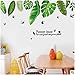 Morze zielone liście zdejmowane tło dekoracja ścienna naklejka salon sofa TV naklejka 80 * 160 cm