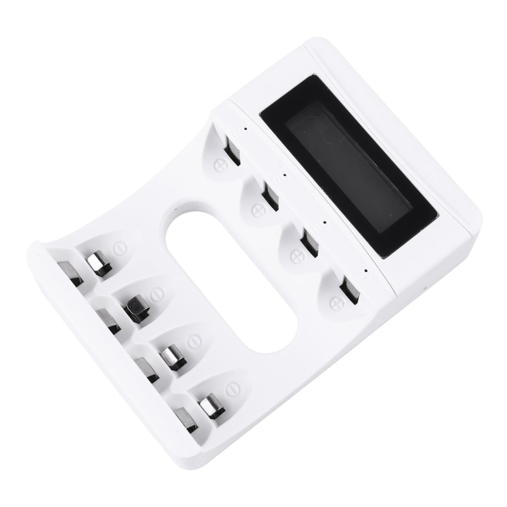 HOMSFOU 2piezas Cargador Recargable De Baterías Pantalla LCD De Slots para Equipos Electrónicos Cargador USB Seguro