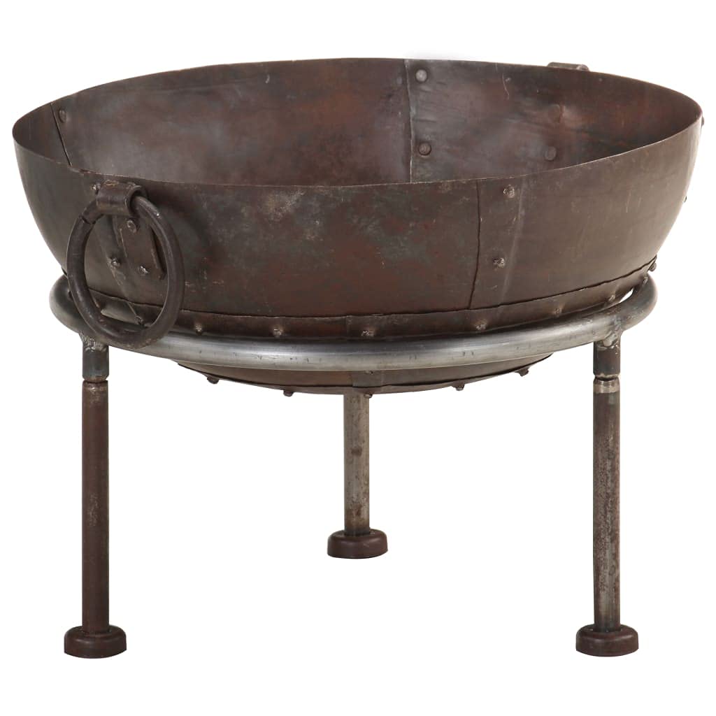 Generico Braciere Rustico in Ferro Ø 40cm con Fuoco Scenografico per Giardino e Patio,Riscalda Serate Fresche e Crea Atmosfera Accogliente Ideale per Famiglie