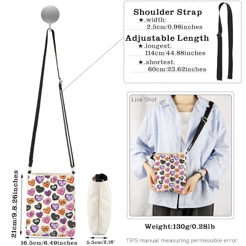 CMNIM Spooky Vibes Gifts Spooky Crossbody Bag Horror Movie Gifts Spooky Halloween Shoulder Bag Spooky Season Merchandise4