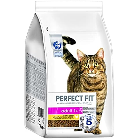 Perfect Fit Adult 1+ Katzentrockenfutter reich an Huhn, 7kg (1 Beutel) - Premium Katzenfutter trocken für erwachsene Katzen ab 1 Jahr, zur Unterstützung der Vitalität Cover