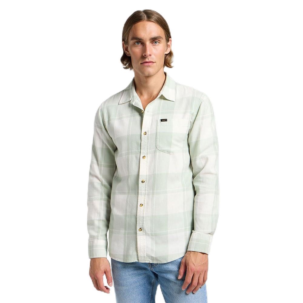 Lee Men's Mercantile Shirt, Soft Sage, M