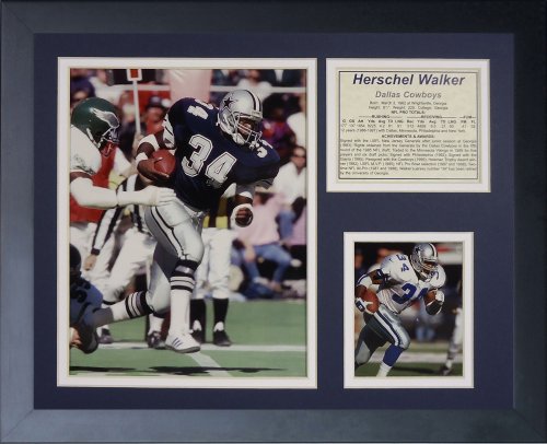 Legends Never Die "Herschel Walker Framed Photo Collage, 11 x 14-Inch, (11598U)