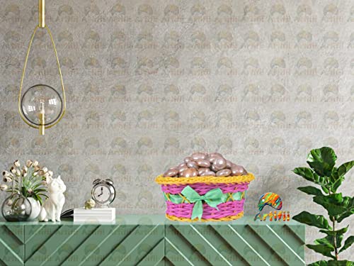 Image of Decorative Decorative Stones for Vase Filler or Pebbles for Home Decor /Decorative Capsule Pebbles /Glass /gravels /Stone /Beads for Aquarium, Table, vase, Fountain (Light Gold, 950 Gram)