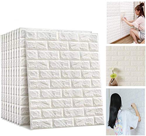 Carta da parati floccata 3D, rotoli da 10 metri