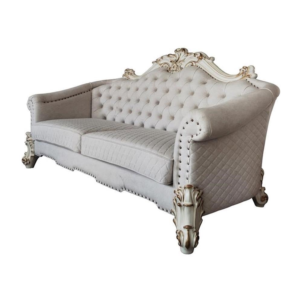 Amazon.com: Acme Vendome II Sofa with 6 Pillows in Two Tone Ivory