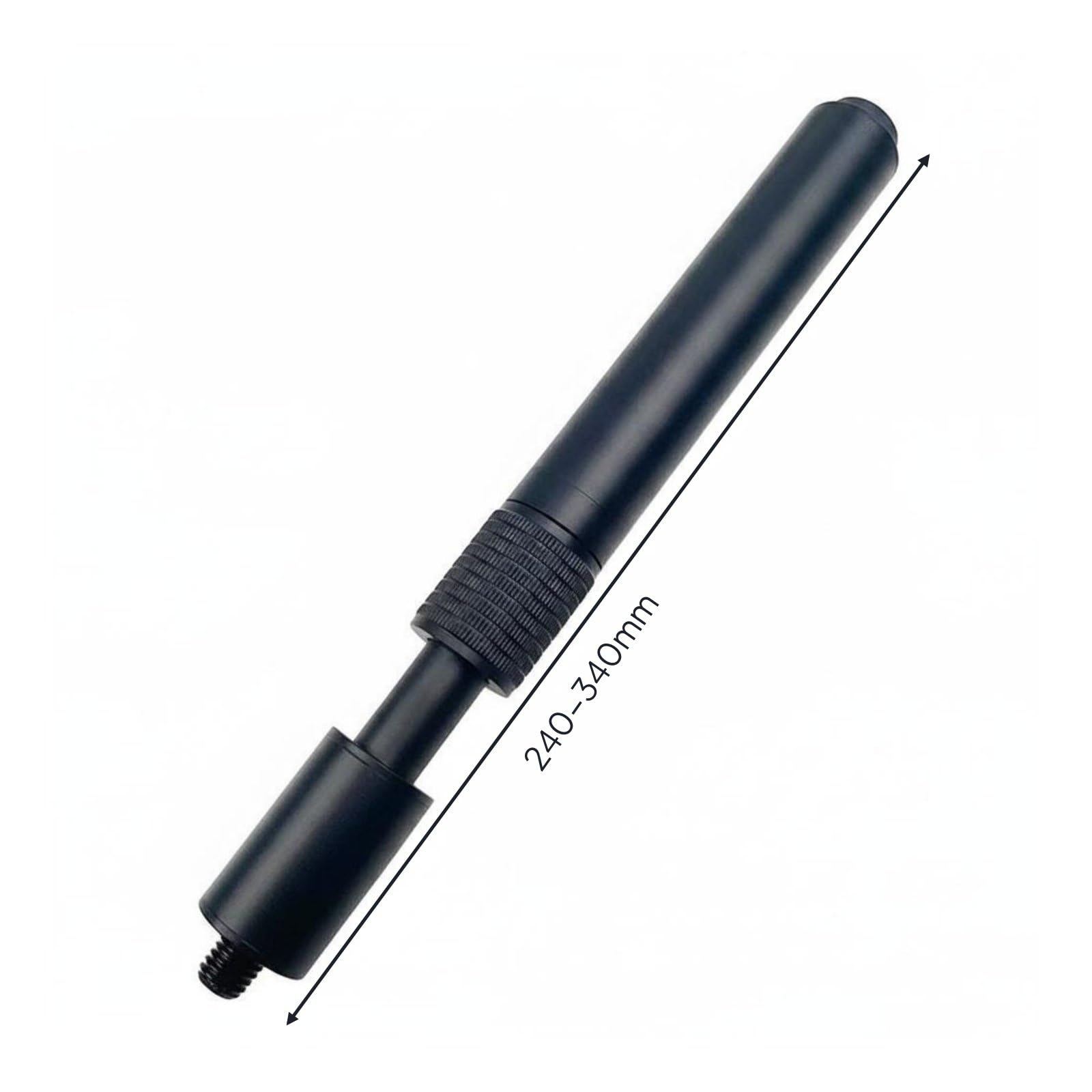Mango de Taco de Billar de Aluminio con, Negro, Extensor De Taco De Billar De Aluminio Telescópico De Rotación Externa para Taco Universal, 240-340mm