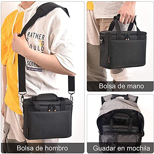 Ficha técnica FOSOTO Bolsa Funda Cámara Réflex Digital DSLR SLR Antigolpe Impermeable de Hombro para 1 Cámara 1 o 2 Lentes y Accesorios de Fotos para Canon 700D 1200D 600D Nikon Sony a7 II a6400 Panasonic - Fernando Cortés