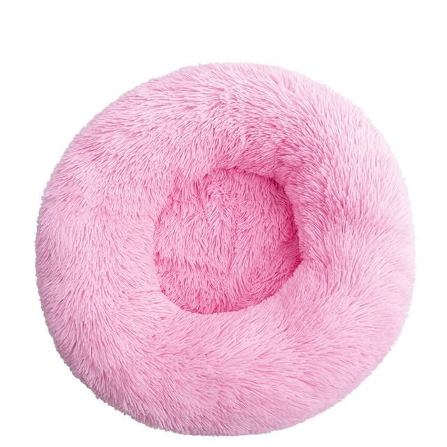 Akcesoria dla psów donut dla dużych psów domek dla kota pluszowe legowisko dla psa XXL okrągła mata dla małych średnich zwierząt uspokajająca 100 cm