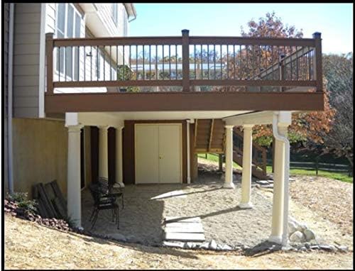 Under Deck Drainage System -Z/50/12-50' Long Roll, for 12'' Joist Spacing, 30 Mil Thick Black Trough, Create Dry Below Deck Storage