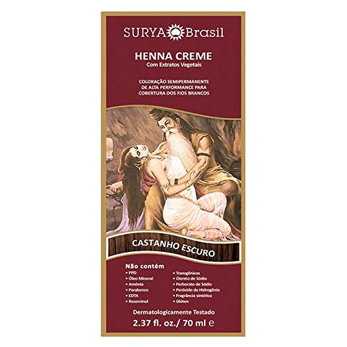 Tint Creme Henna Surya Castanho Escuro 70Ml